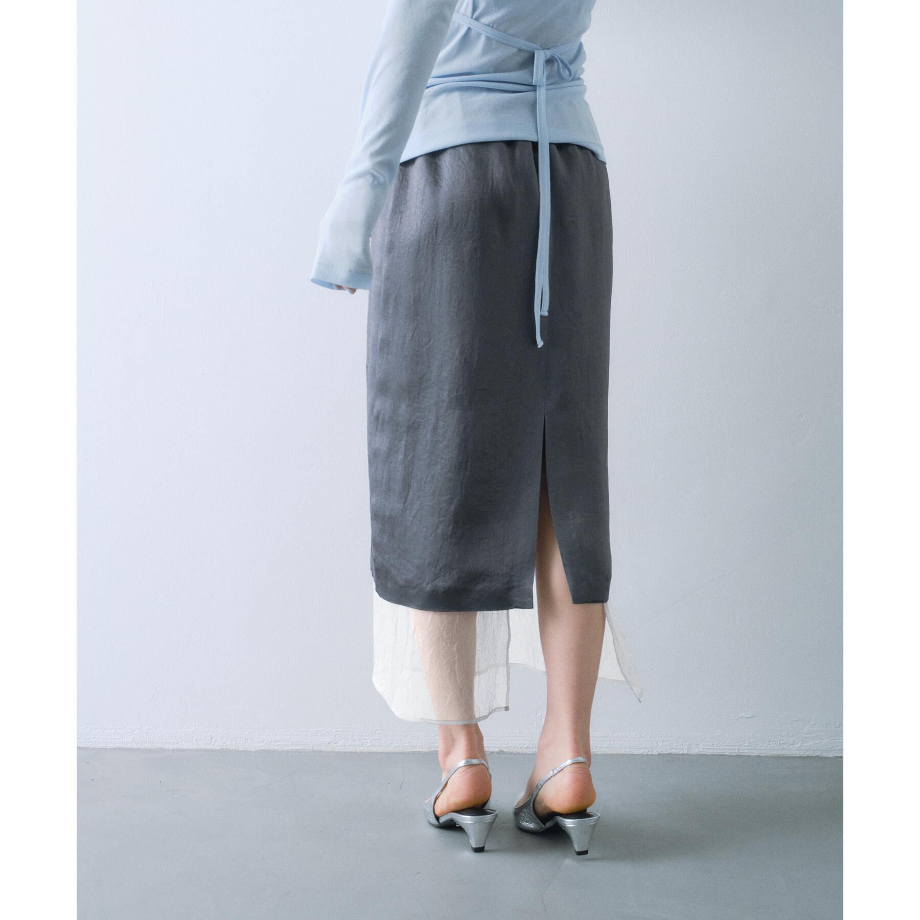 CODE A「sheer washer layered skirt」|スカート|