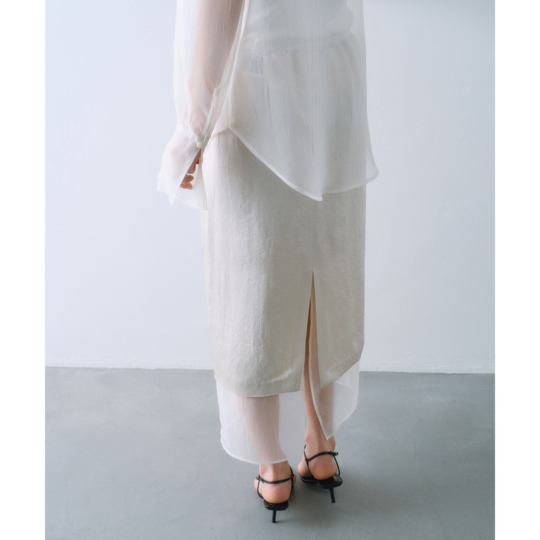 CODE A「sheer washer layered skirt」|スカート|