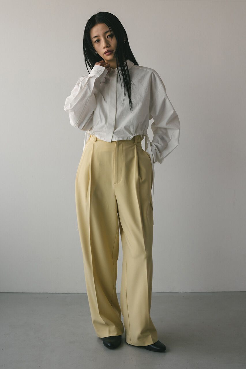 STYLEMIXER「ヘムギャザーショートシャツ」|シャツ・ブラウス|