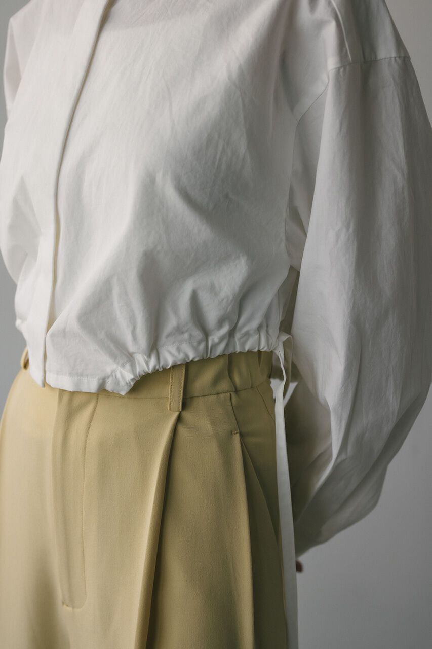 STYLEMIXER「ヘムギャザーショートシャツ」|シャツ・ブラウス|