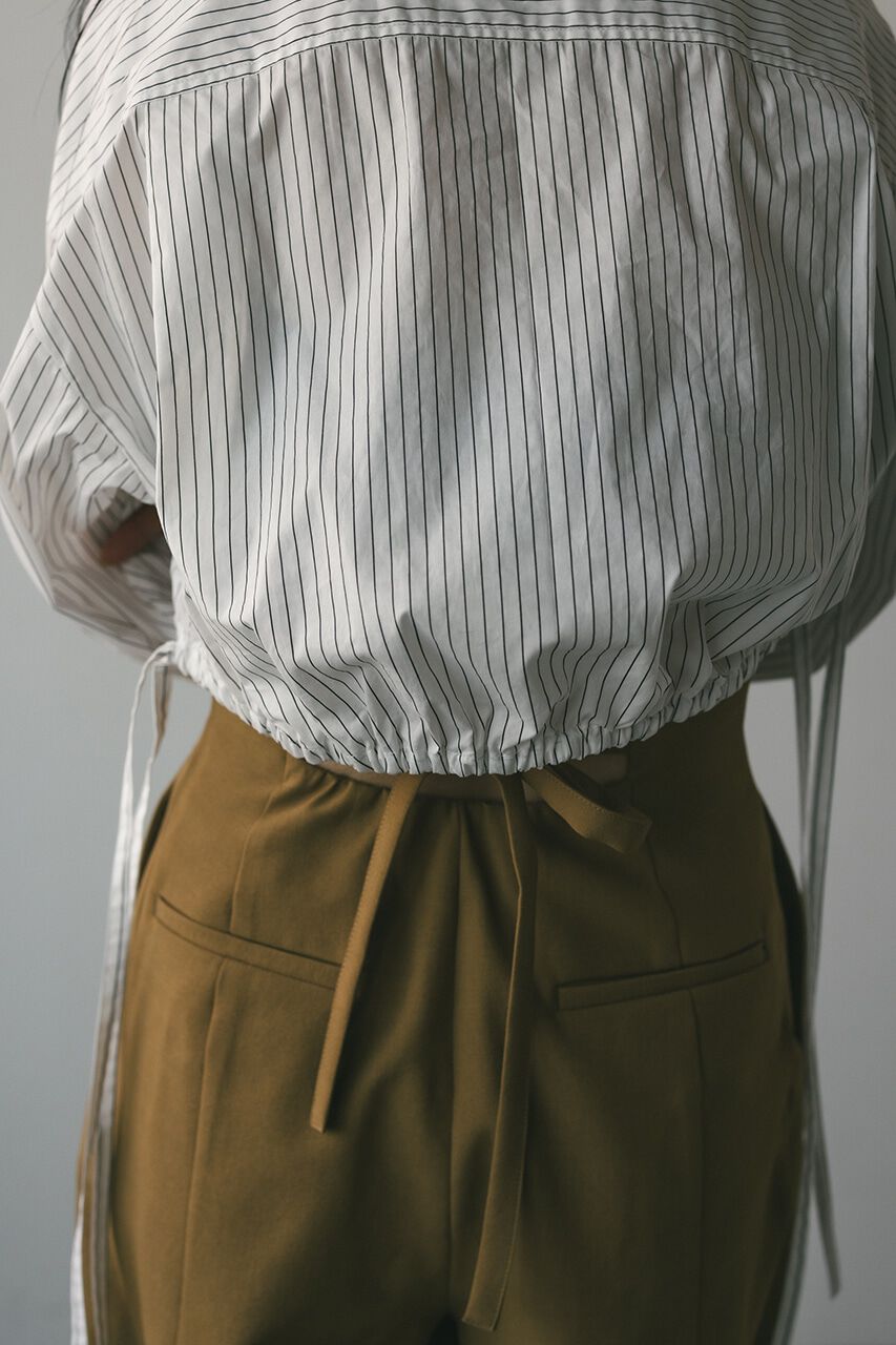 STYLEMIXER「ヘムギャザーショートシャツ」|シャツ・ブラウス|