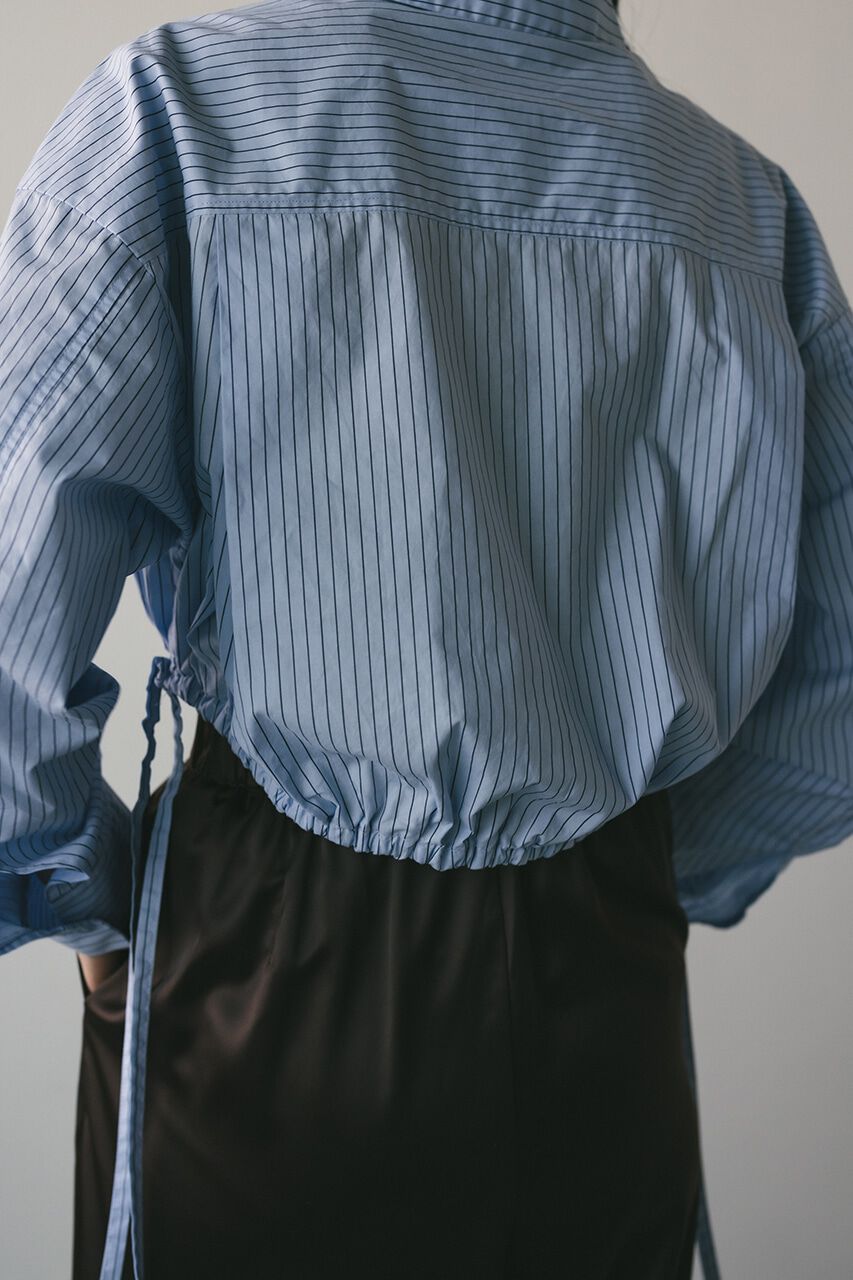 STYLEMIXER「ヘムギャザーショートシャツ」|シャツ・ブラウス|