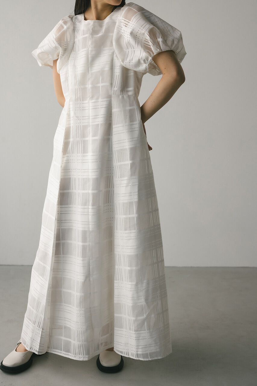 STYLEMIXER「シアーチェックワンピース」|ワンピース|WHT