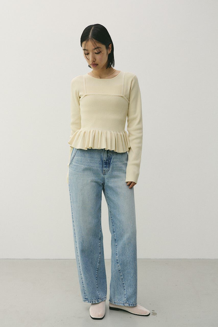 STYLEMIXER「2ピースペプラムドライニット」|ニット・セーター|