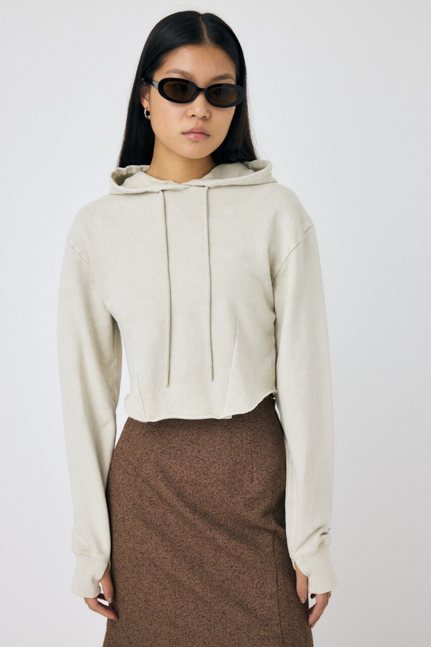 MOUSSY「GARMENT DYE CUT OFF フーディ」|パーカー|IVOY3