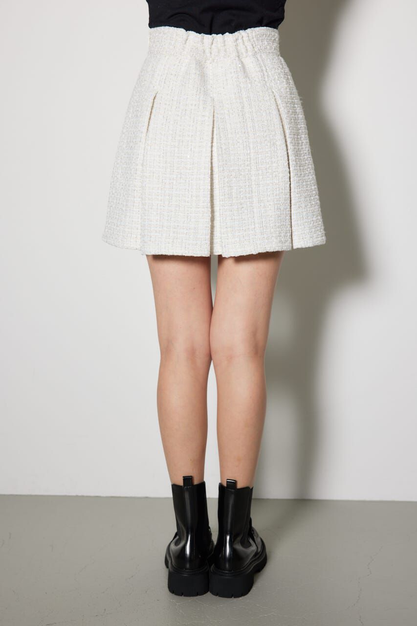 rienda「ハイウエストツイードスコートショートパンツ」|その他|