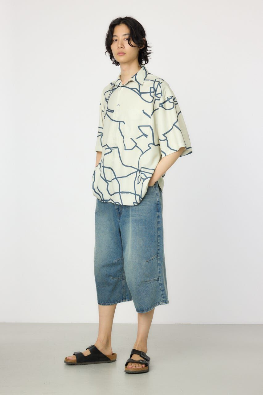 RODEO CROWNS「デニムバミューダパンツ」|デニム|