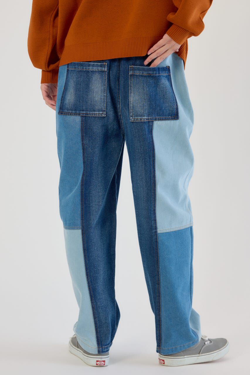 RODEO CROWNS「パッチワークバレルデニムパンツ」|デニム|