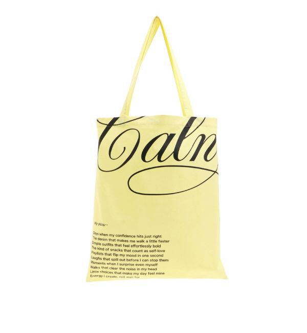 CALNAMUR「ナイロントートロゴバッグ」|トートバッグ|イエロー