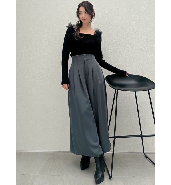 RESEXXY「タックデザインフレアパンツ」|その他|