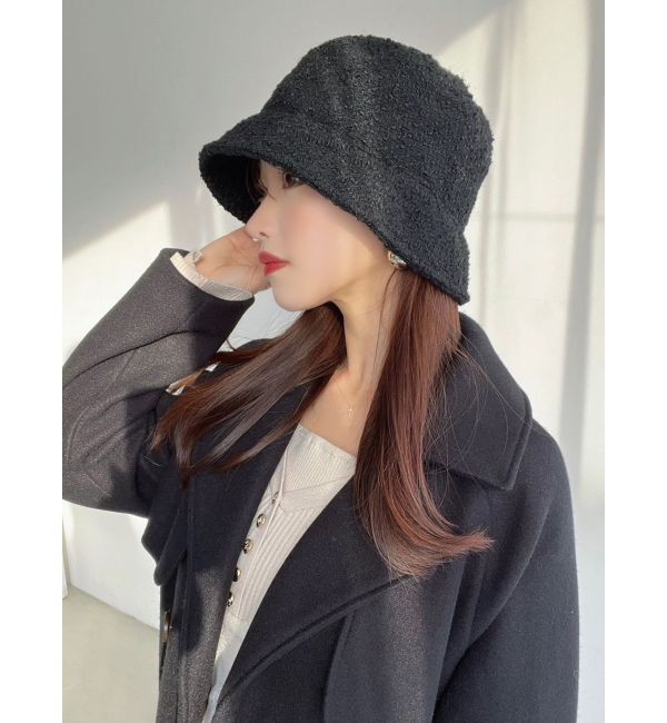 RESEXXY「ツイードバケットハット」|ハット|ブラック