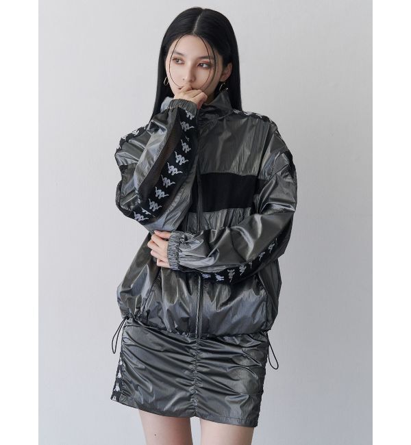 MURUA「【Kappa】シャーリングナイロンスカート【セットアップ着用可】」|スカート|