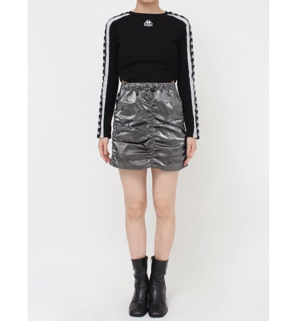 MURUA「【Kappa】シャーリングナイロンスカート【セットアップ着用可】」|スカート|