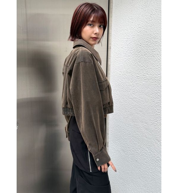 MURUA「フェイクレザーショートフライトジャケット【セットアップ着用可】」|その他|