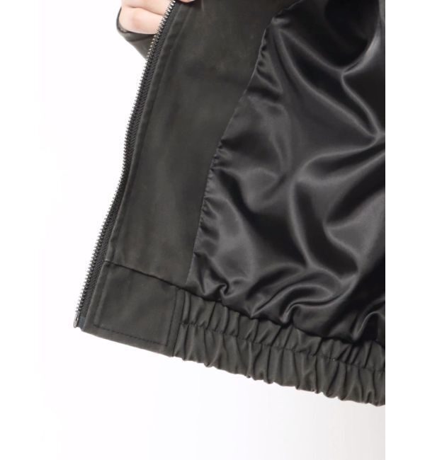 MURUA「フェイクレザーショートフライトジャケット【セットアップ着用可】」|その他|