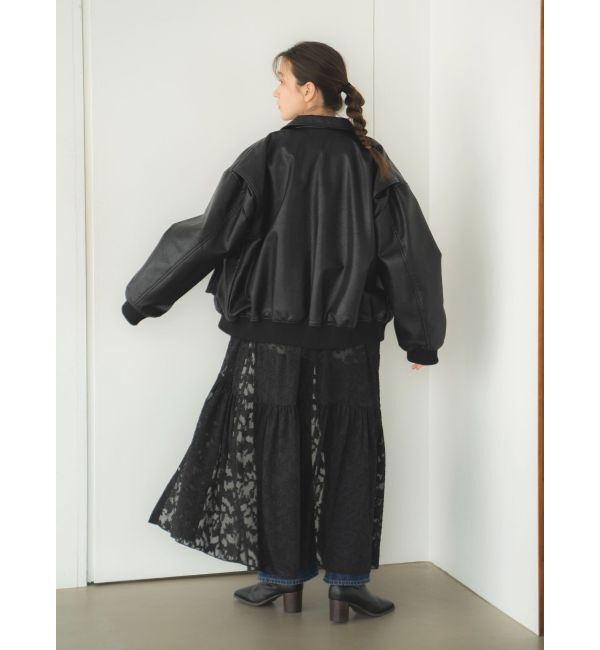 Ungrid「スリーブデザインジャカードワンピース」|ワンピース|