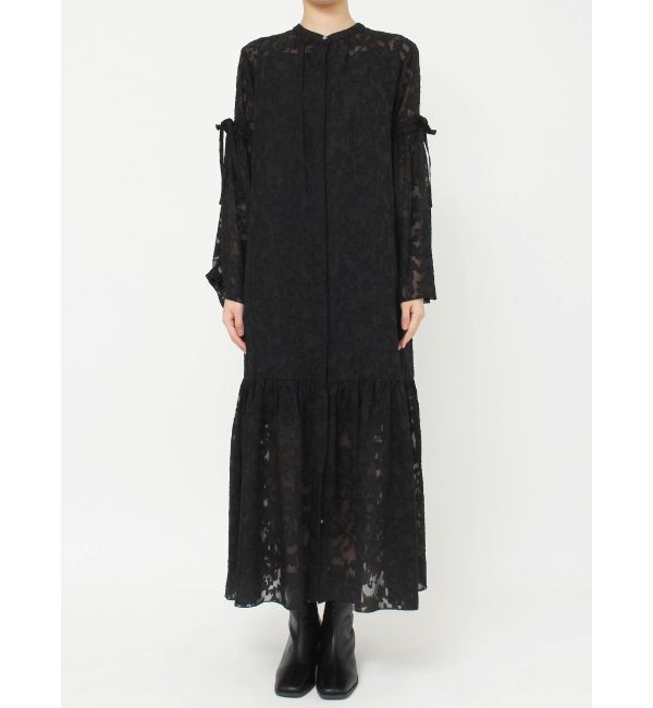 Ungrid「スリーブデザインジャカードワンピース」|ワンピース|