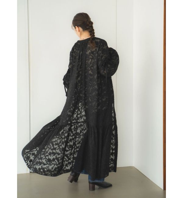 Ungrid「スリーブデザインジャカードワンピース」|ワンピース|