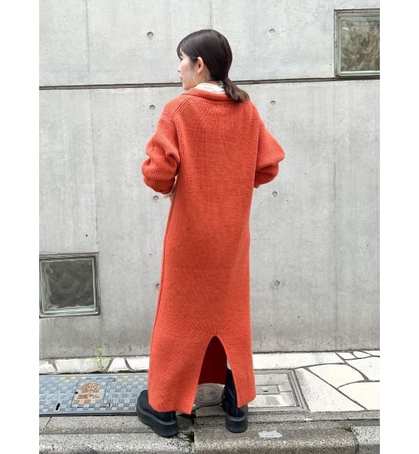 Ungrid「【WEB限定】ハイネックジップニットワンピース」|ワンピース|