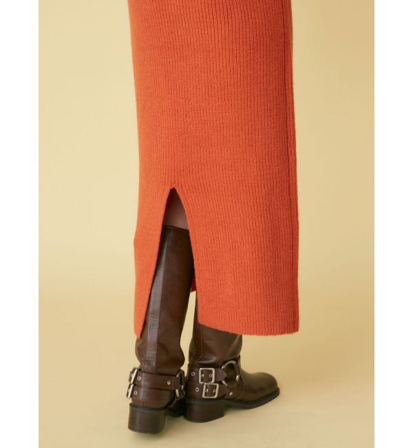 Ungrid「【WEB限定】ハイネックジップニットワンピース」|ワンピース|