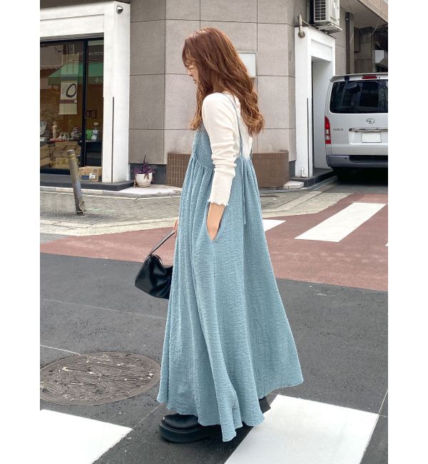 Ungrid「楊柳キャミワンピース」|ワンピース|