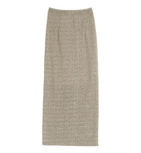 LAGUNAMOON「ラメカットソーナロースカート」|スカート|ゴールド