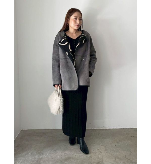 LAGUNAMOON「【REVIVAL】リバーシブルボアブルゾン」|その他|