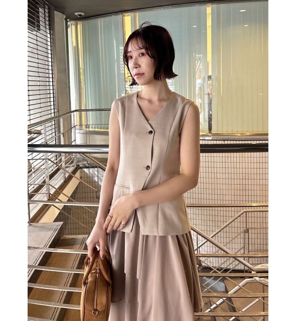 LAGUNAMOON「ティアードスカートドッキングベストワンピース」|ワンピース|