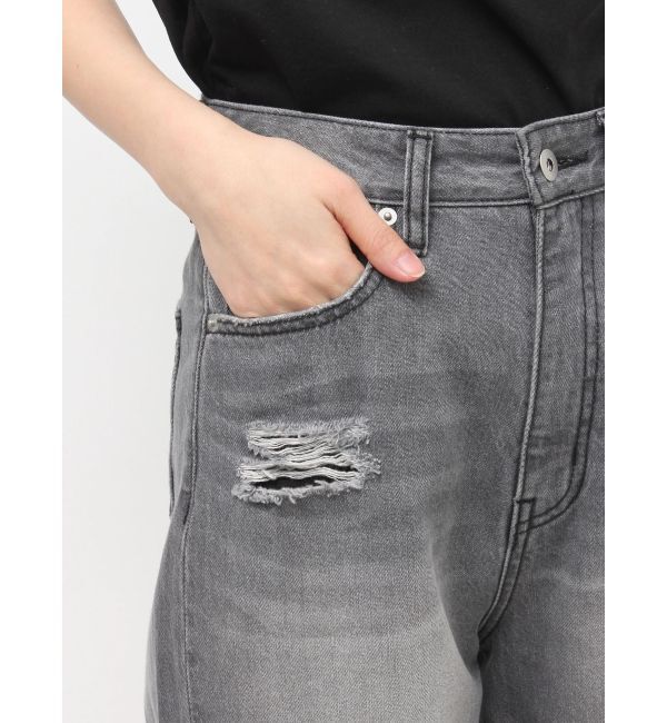 LAGUNAMOON「リップドデニムパンツ」|デニム|