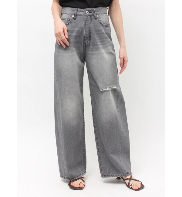 LAGUNAMOON「リップドデニムパンツ」|デニム|