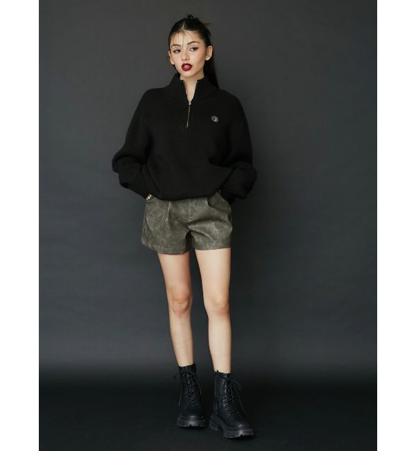 EVRIS「フェイクレザーショートパンツ」|その他|