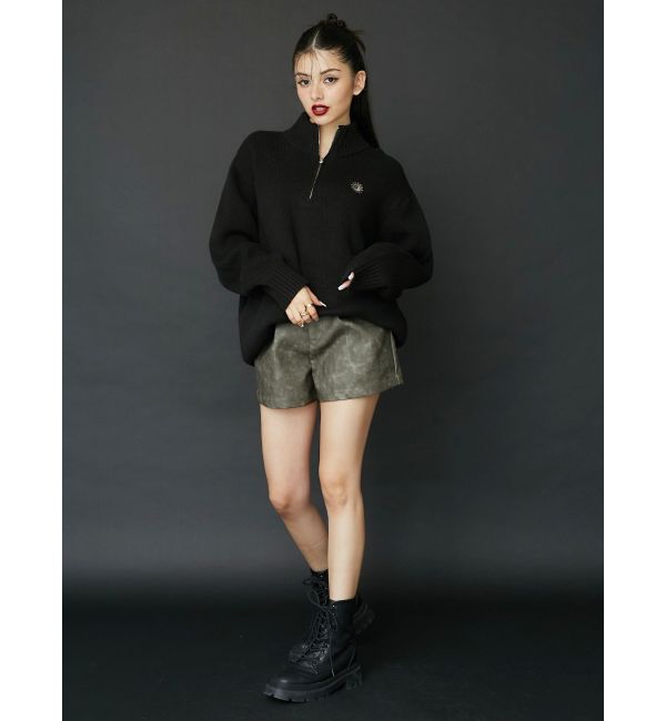 EVRIS「フェイクレザーショートパンツ」|その他|