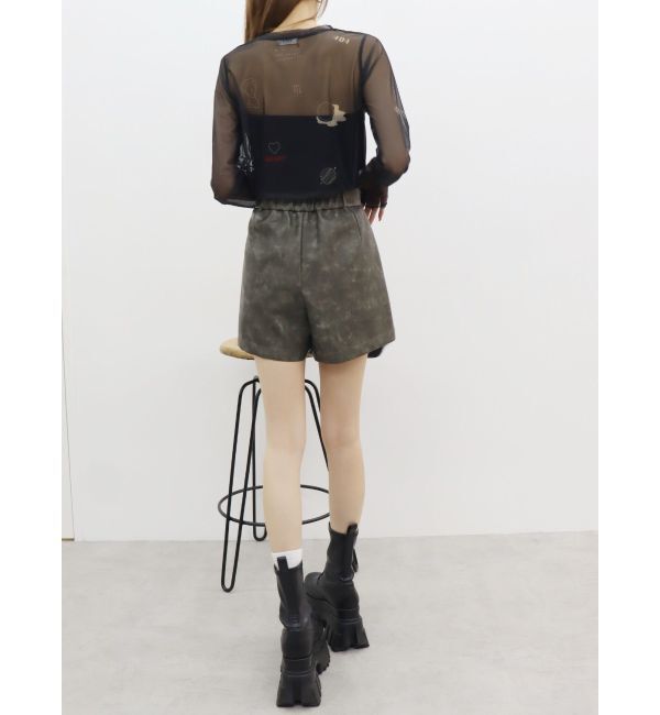 EVRIS「フェイクレザーショートパンツ」|その他|
