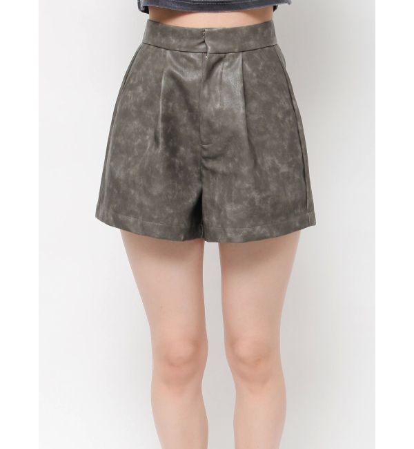 EVRIS「フェイクレザーショートパンツ」|その他|