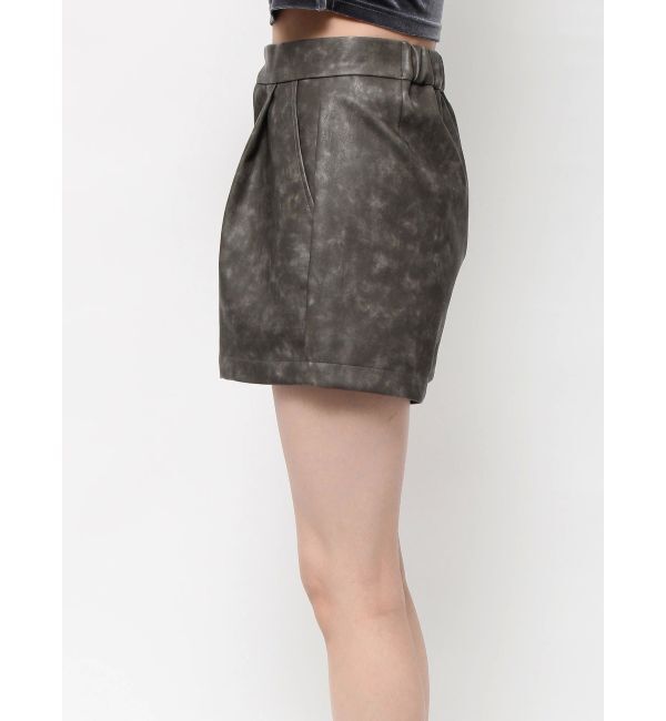 EVRIS「フェイクレザーショートパンツ」|その他|