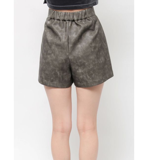 EVRIS「フェイクレザーショートパンツ」|その他|