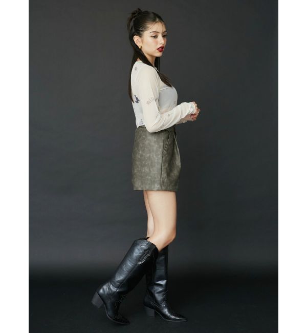 EVRIS「フェイクレザーショートパンツ」|その他|