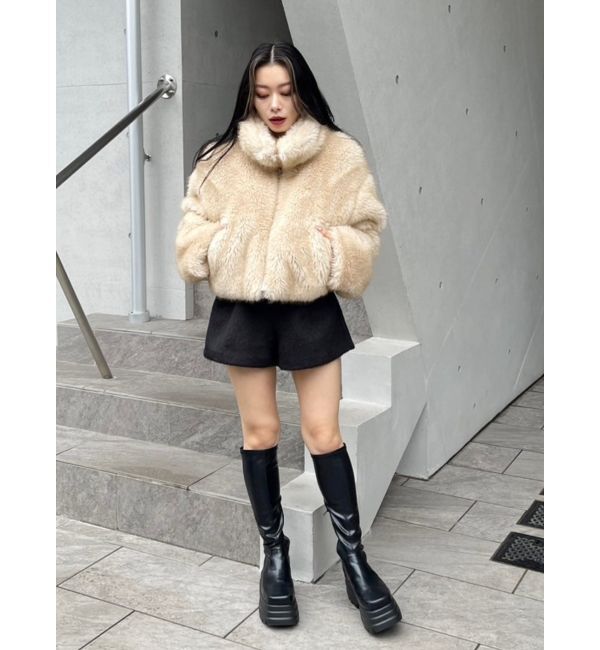 EVRIS「プラットフォームストレッチロングブーツ」|ロングブーツ|