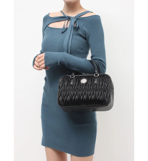 EVRIS「ワイドスクエアハンドBAG」|ハンドバッグ|