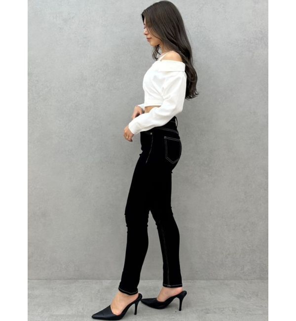 GYDA「Symmetry GYDAオフショルシャツブラウス」|シャツ・ブラウス|