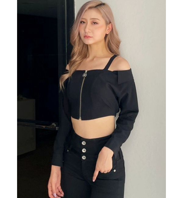 GYDA「Symmetry GYDAオフショルシャツブラウス」|シャツ・ブラウス|