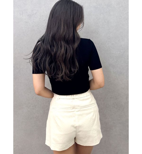 GYDA「ハイウエストボタンショートパンツ」|その他|