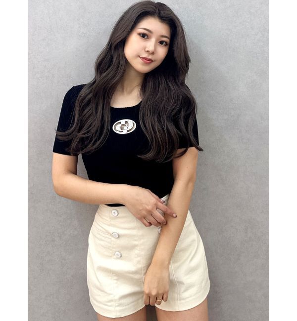 GYDA「ハイウエストボタンショートパンツ」|その他|