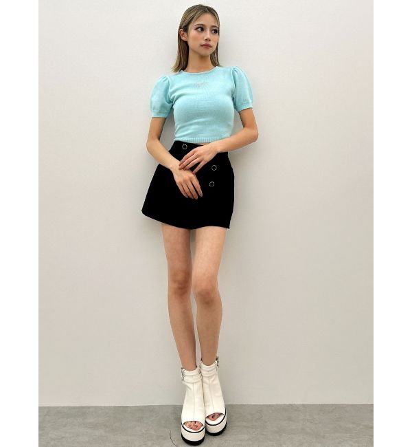 GYDA「ハイウエストボタンショートパンツ」|その他|