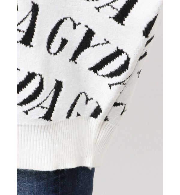 GYDA「GYDA SLANT PATTERNニットカーディガン」|カーディガン|