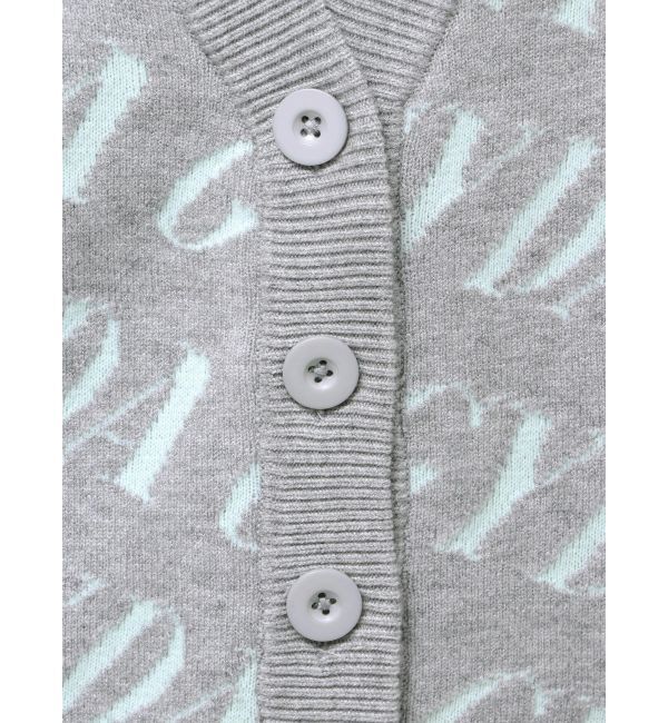 GYDA「GYDA SLANT PATTERNニットカーディガン」|カーディガン|