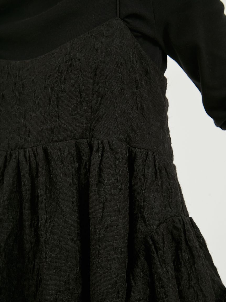 emmi atelier「【セットアイテム】フラワージャガードワンピース」|ワンピース|