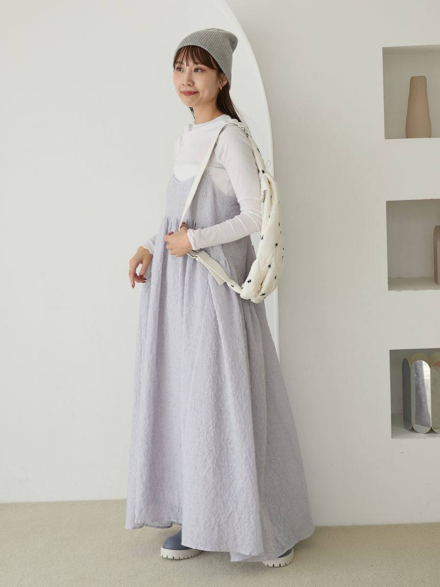 emmi atelier「【セットアイテム】フラワージャガードワンピース」|ワンピース|