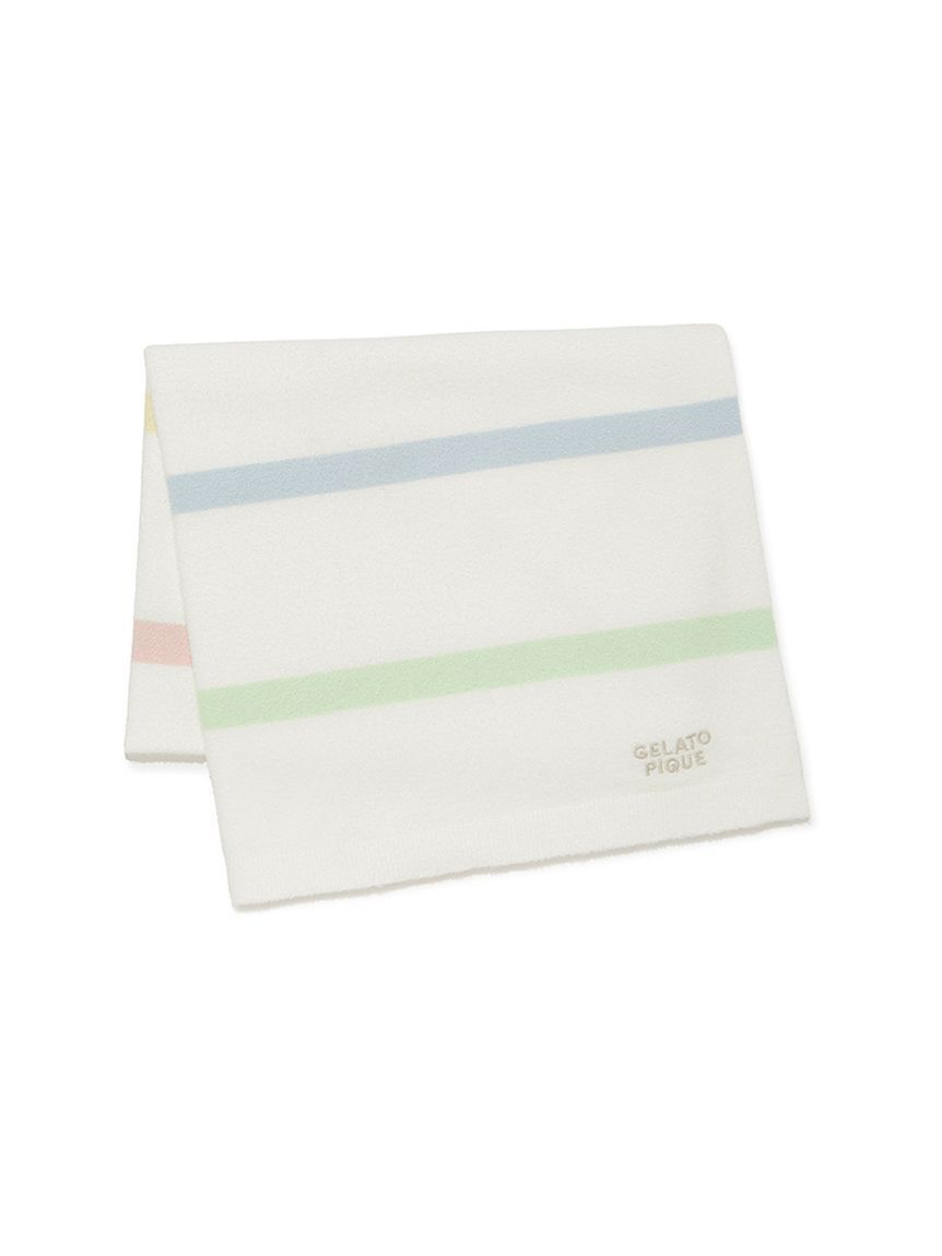 gelato pique「ウォッシャブルスムーズィーボーダーブランケット」|ブランケット|MIX