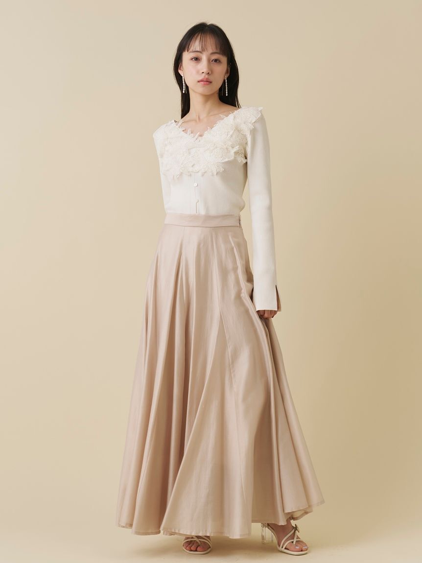 SNIDEL「シアーフレアスカート」|スカート|